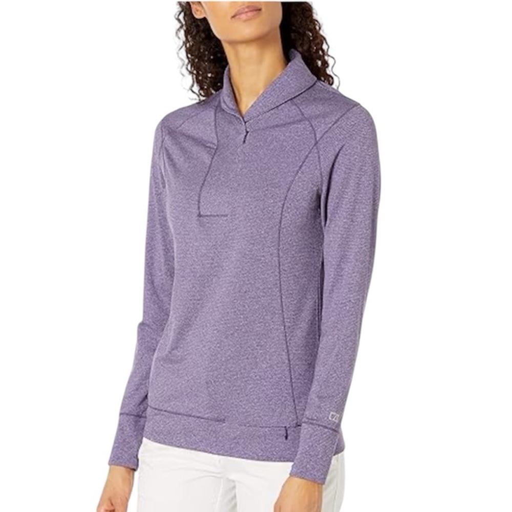 Cutter & Buck Womens Cb Shoreline Half-zip Shirt in Purple Size Small